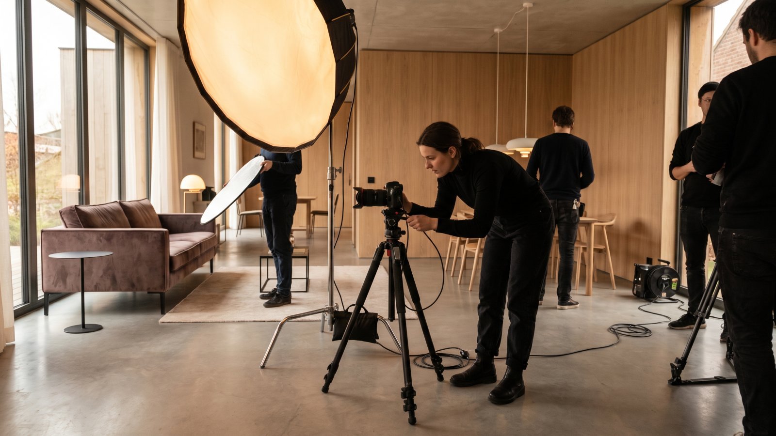 Producción fotográfica de interiorismo con estilismo en sitio
