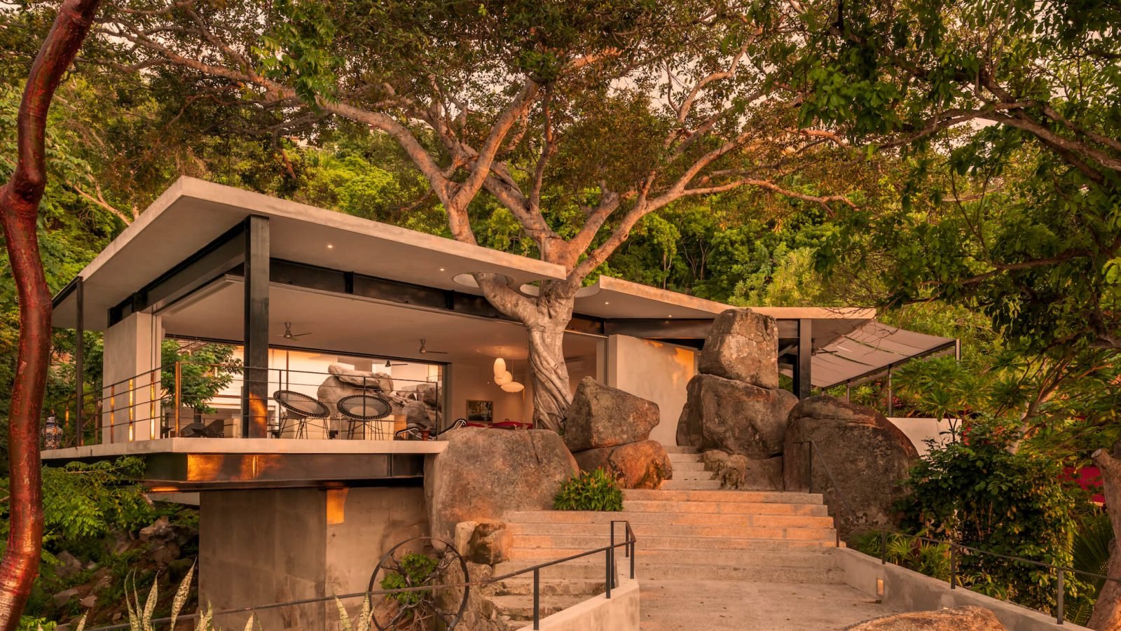 Obra de arquitectura contemporánea fotografiada para el portafolio de un despacho