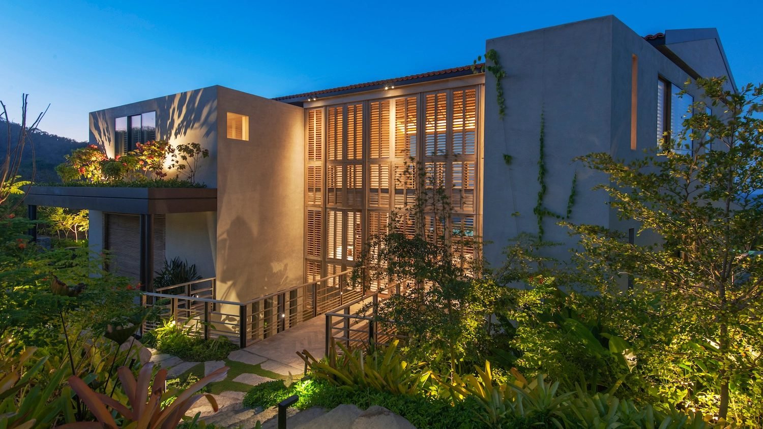 Fotografía arquitectónica de villa de lujo en Riviera Nayarit